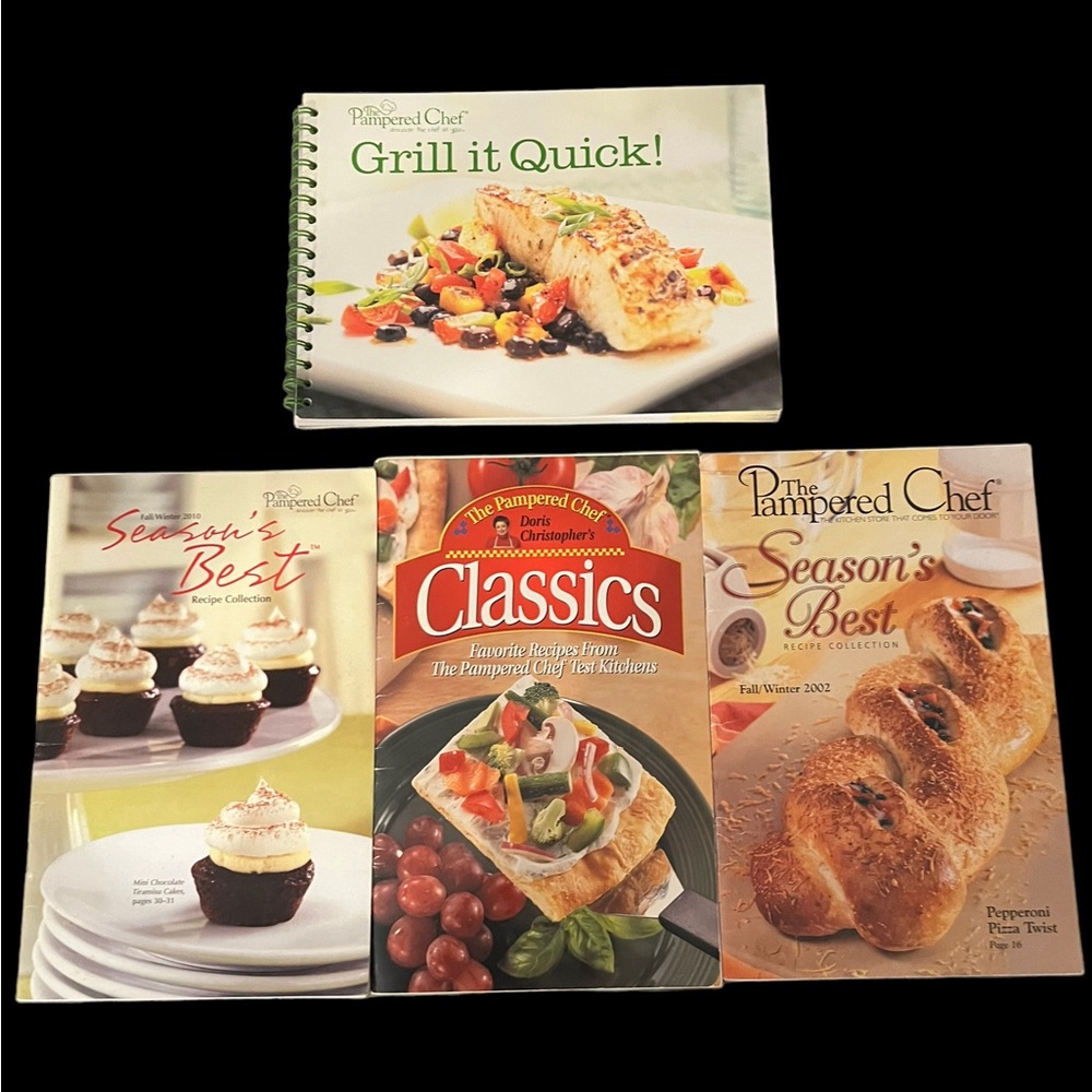 The Pampered Chef Grill It Quick Season’s Best Recipe Collection & Classics Lot